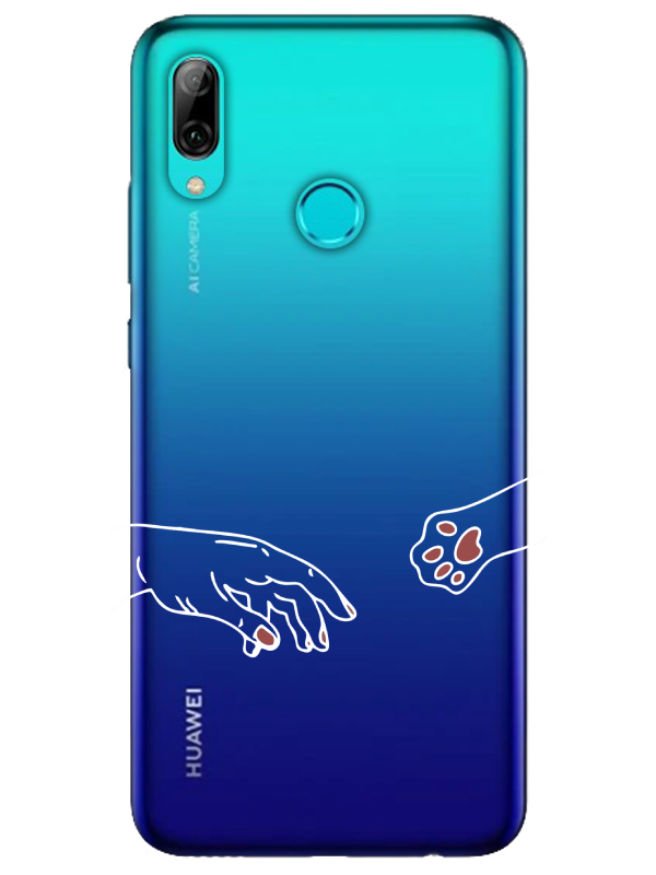 Huawei%20P%20Smart%202019%20Hand%20And%20Paw%20Şeffaf%20Telefon%20Kılıfı