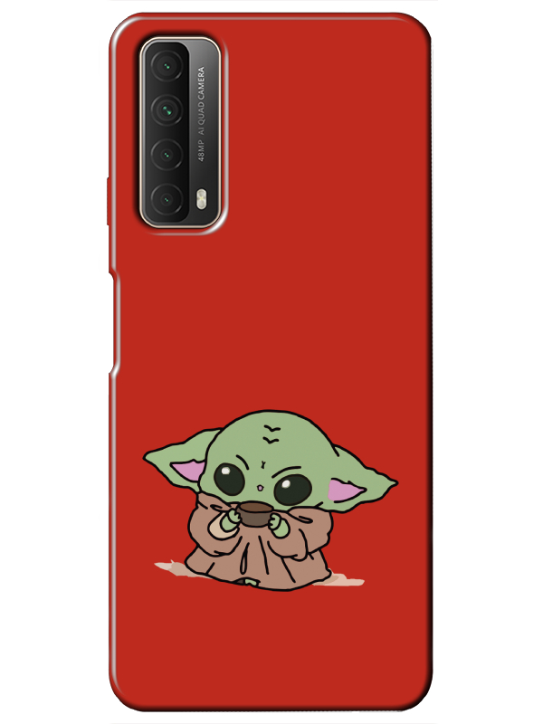 Huawei%20P%20Smart%202021%20Baby%20Yoda%20Kırmızı%20Telefon%20Kılıfı