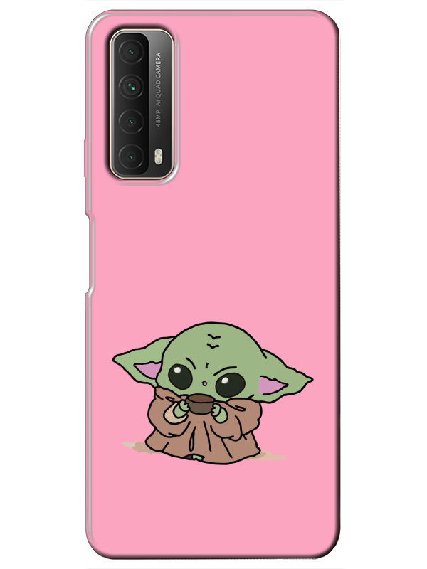 Huawei%20P%20Smart%202021%20Baby%20Yoda%20Pembe%20Telefon%20Kılıfı