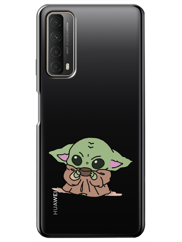 Huawei%20P%20Smart%202021%20Baby%20Yoda%20Şeffaf%20Telefon%20Kılıfı