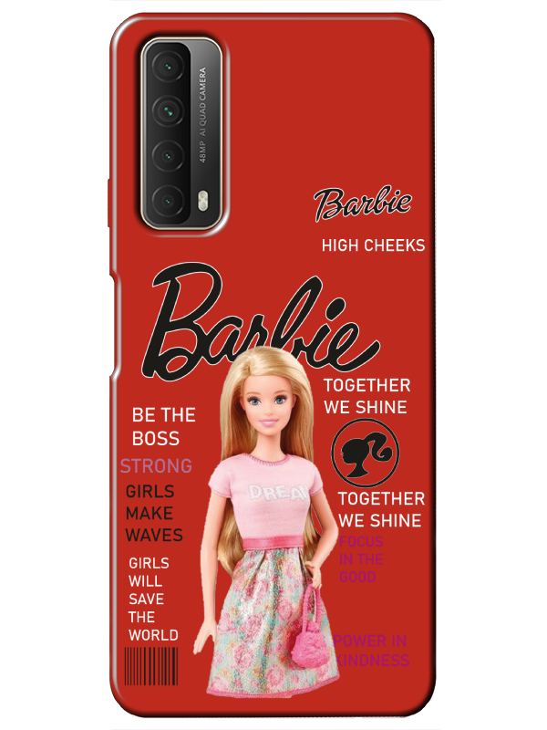 Huawei%20P%20Smart%202021%20Barbie%20Kırmızı%20Telefon%20Kılıfı