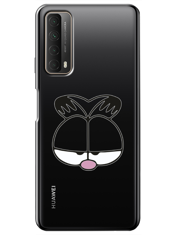 Huawei%20P%20Smart%202021%20Garfield%20Şeffaf%20Telefon%20Kılıfı