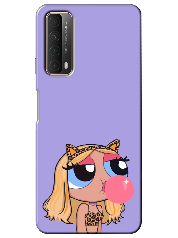 Huawei%20P%20Smart%202021%20Powerpuff%20Girls%20Lila%20Telefon%20Kılıfı