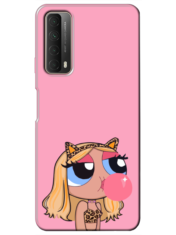 Huawei%20P%20Smart%202021%20Powerpuff%20Girls%20Pembe%20Telefon%20Kılıfı