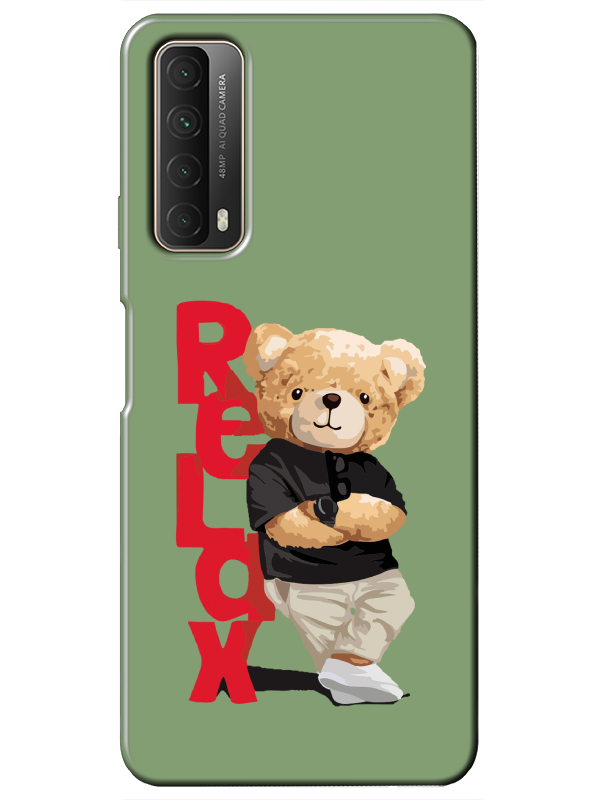 Huawei%20P%20Smart%202021%20Teddy%20Bear%20Relax%20Yeşil%20Telefon%20Kılıfı