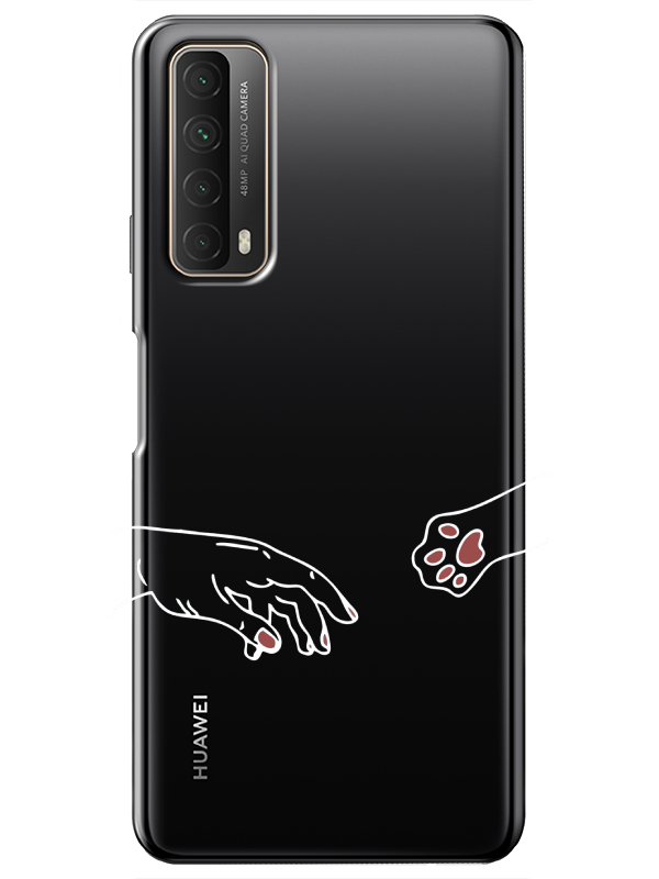 Huawei%20P%20Smart%202021%20Hand%20And%20Paw%20Şeffaf%20Telefon%20Kılıfı