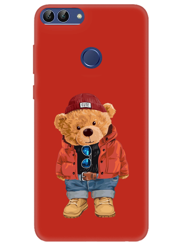 Huawei%20P%20Smart%20Teddy%20Bear%20Kırmızı%20Telefon%20Kılıfı