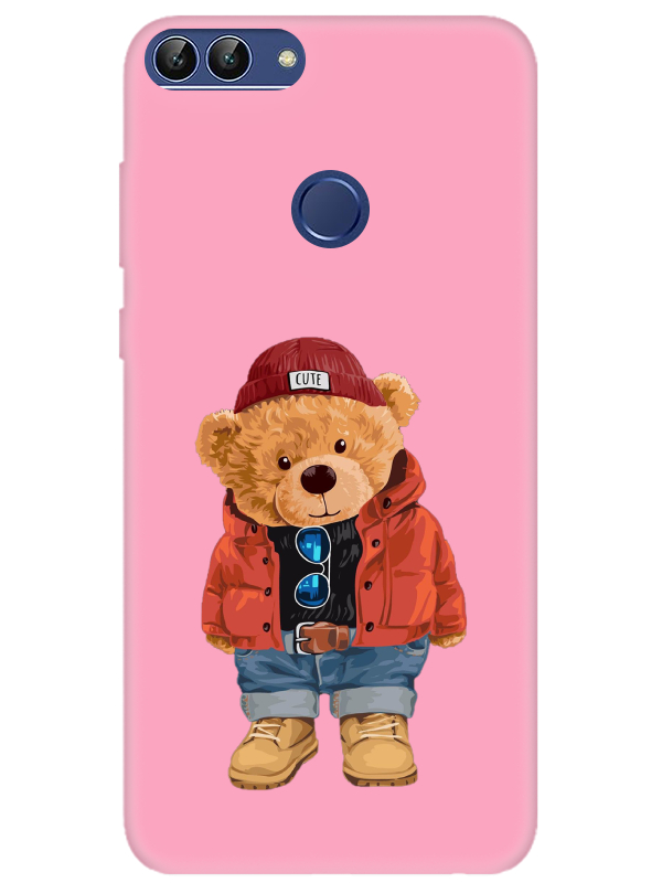 Huawei%20P%20Smart%20Teddy%20Bear%20Pembe%20Telefon%20Kılıfı