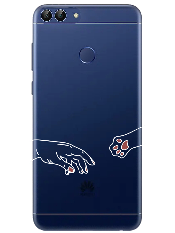 Huawei%20P%20Smart%20Hand%20And%20Paw%20Şeffaf%20Telefon%20Kılıfı