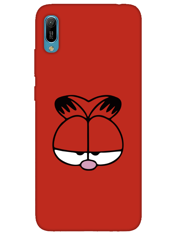 Huawei%20Y6%202019%20Garfield%20Kırmızı%20Telefon%20Kılıfı