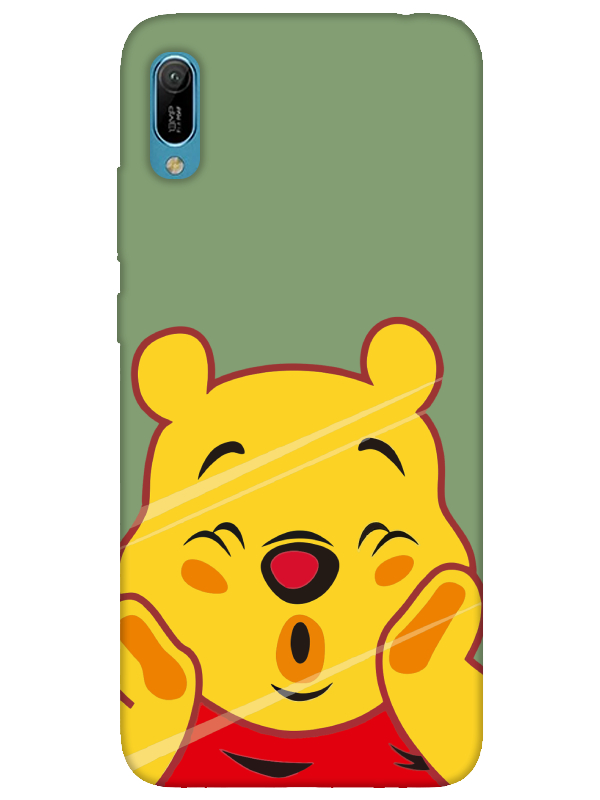 Huawei%20Y6%202019%20Winnie%20The%20Pooh%20Yeşil%20Telefon%20Kılıfı