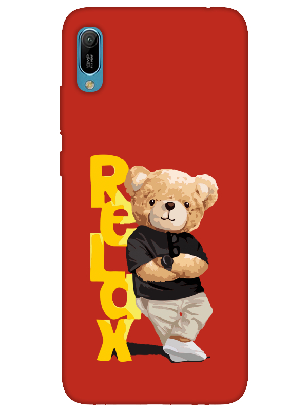 Huawei%20Y6%202019%20Teddy%20Bear%20Relax%20Kırmızı%20Telefon%20Kılıfı