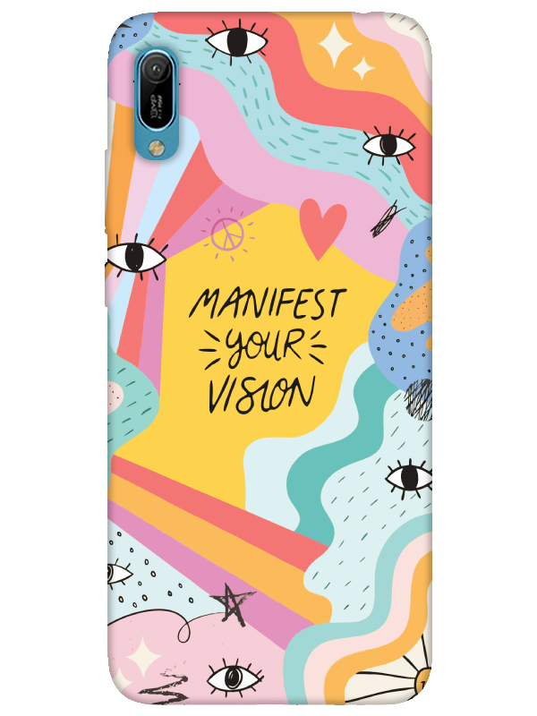 Huawei%20Y6%202019%20Manifest%20Your%20Vision%20Sarı%20Telefon%20Kılıfı