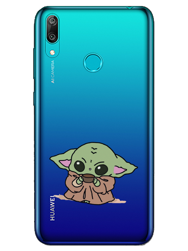 Huawei%20Y7%202019%20Baby%20Yoda%20Şeffaf%20Telefon%20Kılıfı