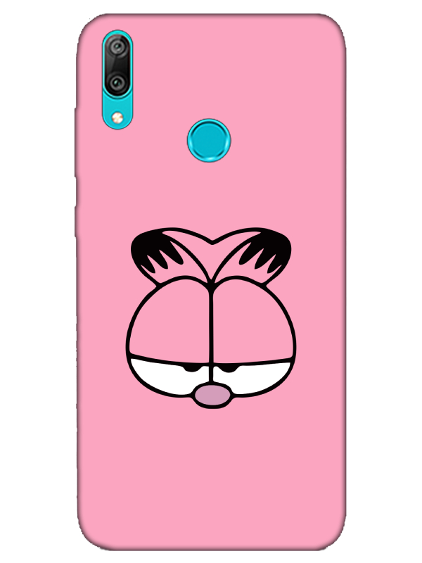 Huawei%20Y7%202019%20Garfield%20Pembe%20Telefon%20Kılıfı