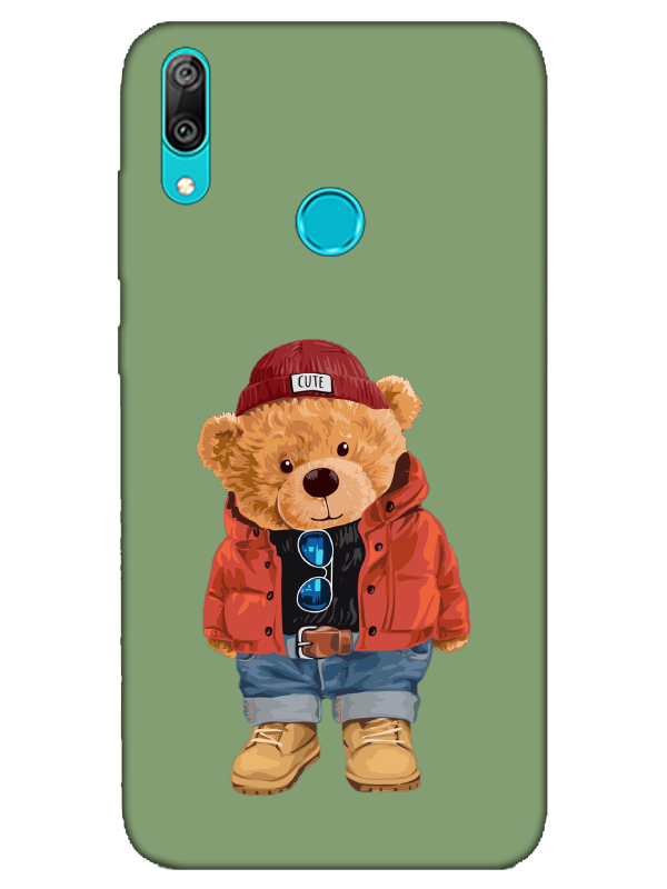 Huawei%20Y7%202019%20Teddy%20Bear%20Yeşil%20Telefon%20Kılıfı