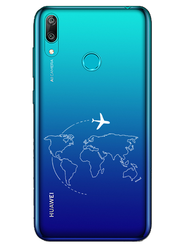 Huawei%20Y7%202019Face%20Art%20Şeffaf%20Telefon%20Kılıfı