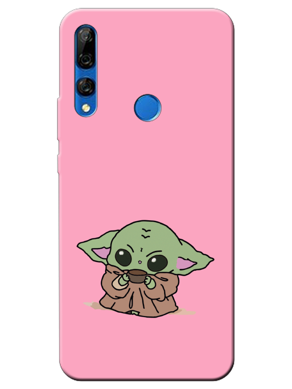 Huawei%20Y9%20Prime%202019%20Baby%20Yoda%20Pembe%20Telefon%20Kılıfı