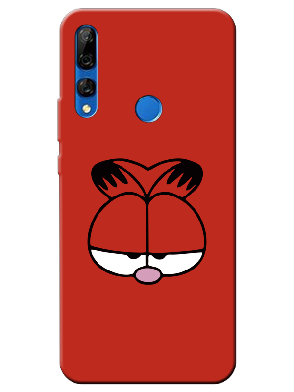 Huawei%20Y9%20Prime%202019%20Garfield%20Kırmızı%20Telefon%20Kılıfı