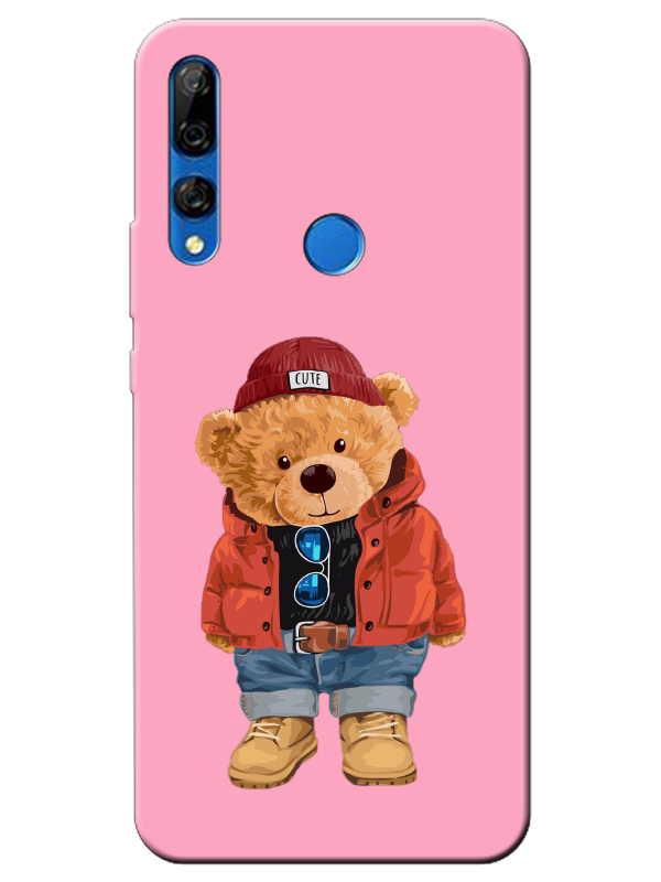 Huawei%20Y9%20Prime%202019%20Teddy%20Bear%20Pembe%20Telefon%20Kılıfı