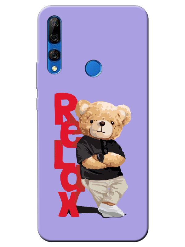 Huawei%20Y9%20Prime%202019%20Teddy%20Bear%20Relax%20Lila%20Telefon%20Kılıfı