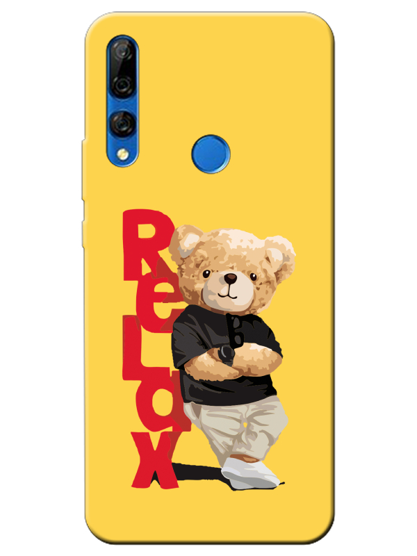 Huawei%20Y9%20Prime%202019%20Teddy%20Bear%20Relax%20Sarı%20Telefon%20Kılıfı