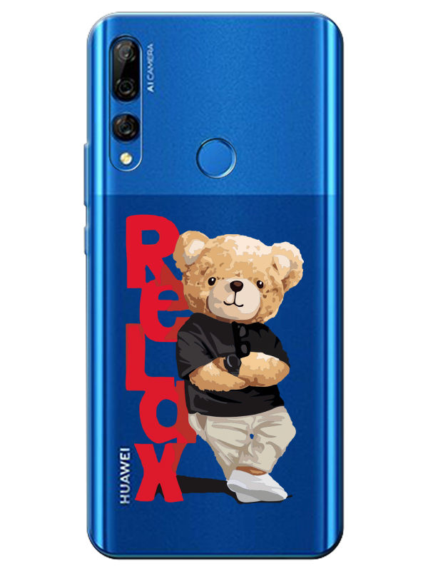 Huawei%20Y9%20Prime%202019%20Teddy%20Bear%20Relax%20Şeffaf%20Telefon%20Kılıfı