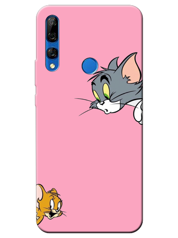 Huawei%20Y9%20Prime%202019%20Tom%20And%20Jerry%20Pembe%20Telefon%20Kılıfı