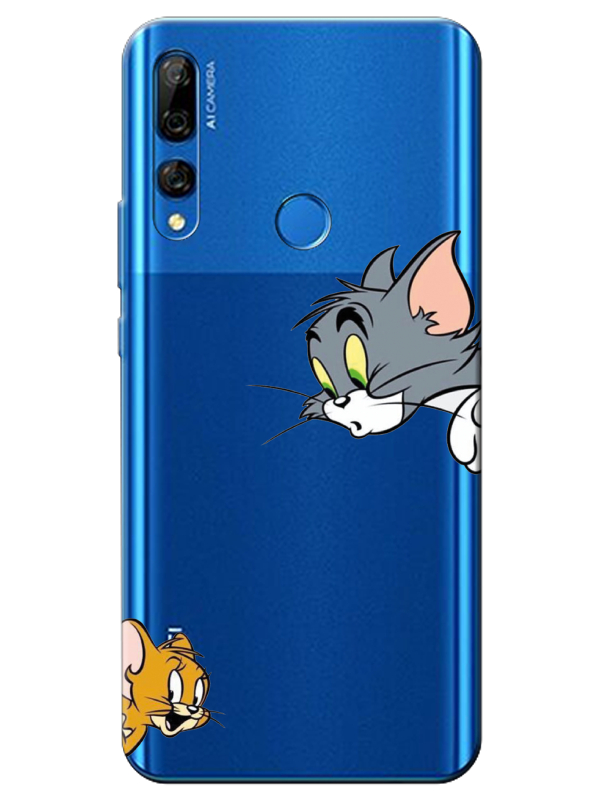 Huawei%20Y9%20Prime%202019%20Tom%20And%20Jerry%20Şeffaf%20Telefon%20Kılıfı