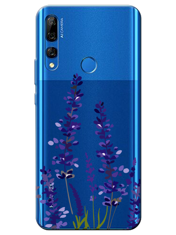 Huawei%20Y9%20Prime%202019%20Lavanta%20Desenli%20Şeffaf%20Telefon%20Kılıfı