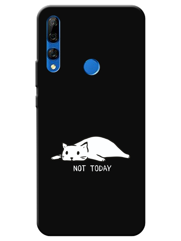 Huawei%20Y9%20Prime%202019%20Not%20Today%20Kedi%20Siyah%20Telefon%20Kılıfı