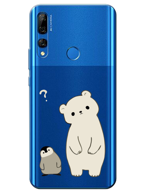 Huawei%20Y9%20Prime%202019%20Penguen%20Ve%20Ayıcık%20Şeffaf%20Telefon%20Kılıfı