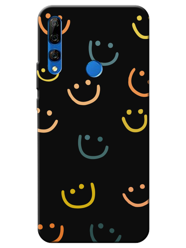 Huawei%20Y9%20Prime%202019%20Emoji%20Gülen%20Yüz%20Siyah%20Telefon%20Kılıfı