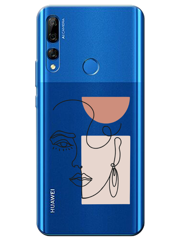 Huawei%20Y9%20Prime%202019%20Women%20Art%20Şeffaf%20Telefon%20Kılıfı