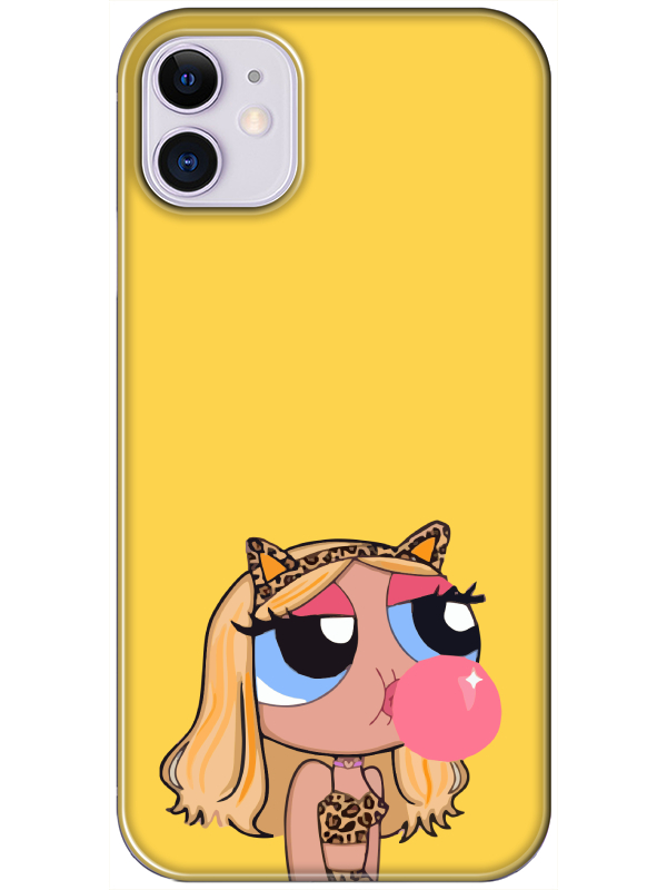 iPhone%2011%20Powerpuff%20Girls%20Sarı%20Telefon%20Kılıfı