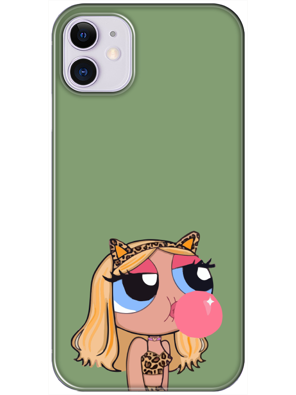 iPhone%2011%20Powerpuff%20Girls%20Yeşil%20Telefon%20Kılıfı