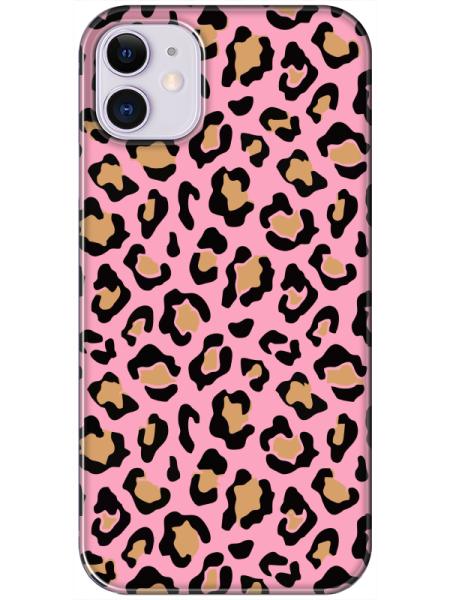 iPhone%2011%20Leopar%20Desenli%20Pembe%20Telefon%20Kılıfı