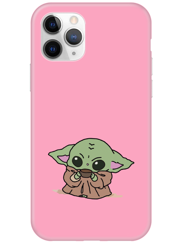 iPhone%2011%20Pro%20Baby%20Yoda%20Pembe%20Telefon%20Kılıfı