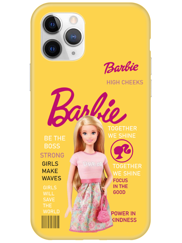 iPhone%2011%20Pro%20Barbie%20Sarı%20Telefon%20Kılıfı