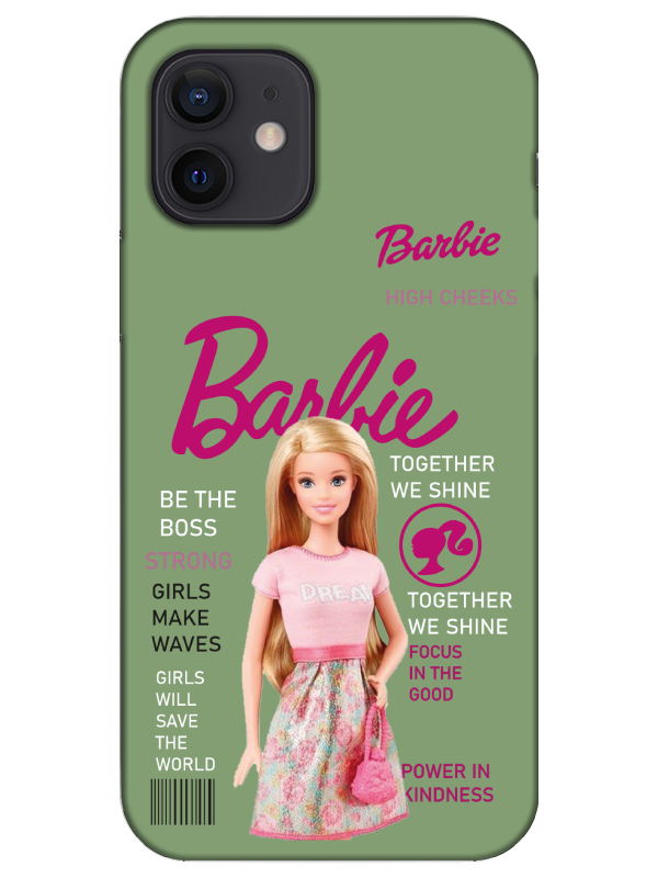 iPhone%2012%20Barbie%20Yeşil%20Telefon%20Kılıfı