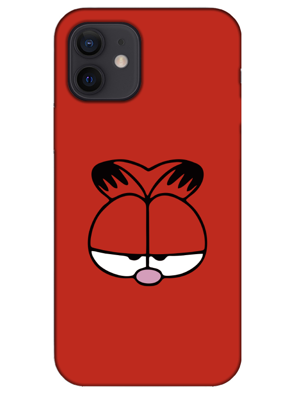 iPhone%2012%20Garfield%20Kırmızı%20Telefon%20Kılıfı