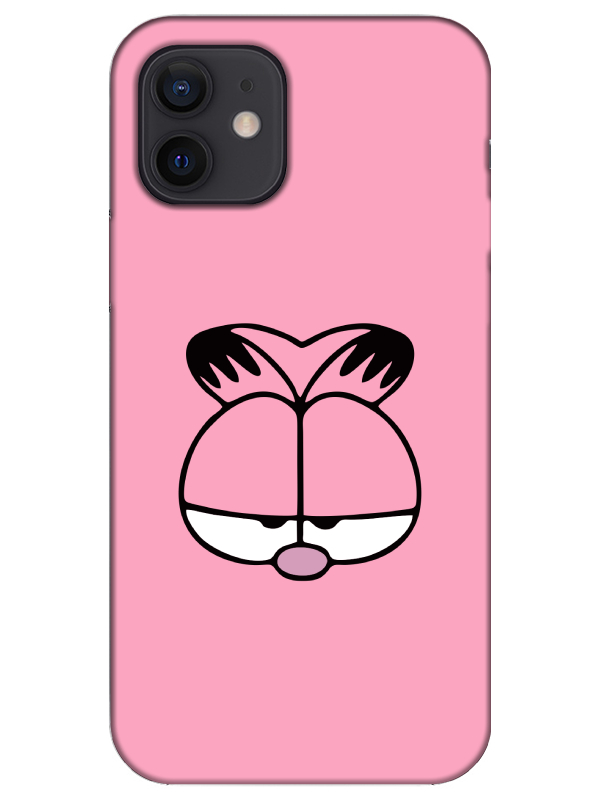 iPhone%2012%20Garfield%20Pembe%20Telefon%20Kılıfı