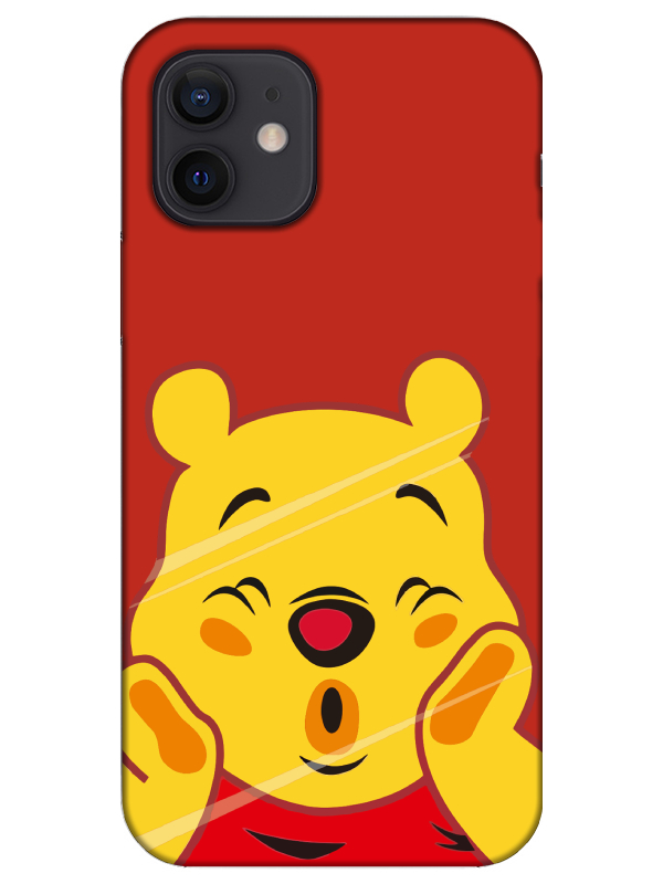 iPhone%2012%20Winnie%20The%20Pooh%20Kırmızı%20Telefon%20Kılıfı