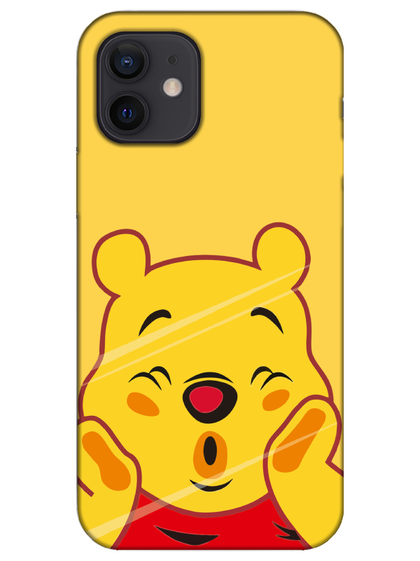 iPhone%2012%20Winnie%20The%20Pooh%20Sarı%20Telefon%20Kılıfı