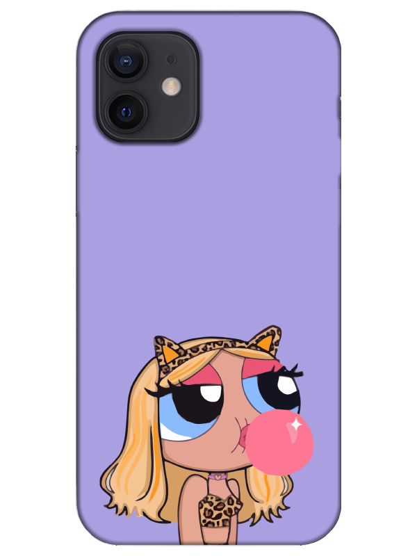 iPhone%2012%20Powerpuff%20Girls%20Lila%20Telefon%20Kılıfı