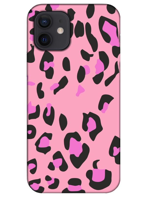 iPhone%2012%20Leopar%20Desen%20Pembe%20Telefon%20Kılıfı