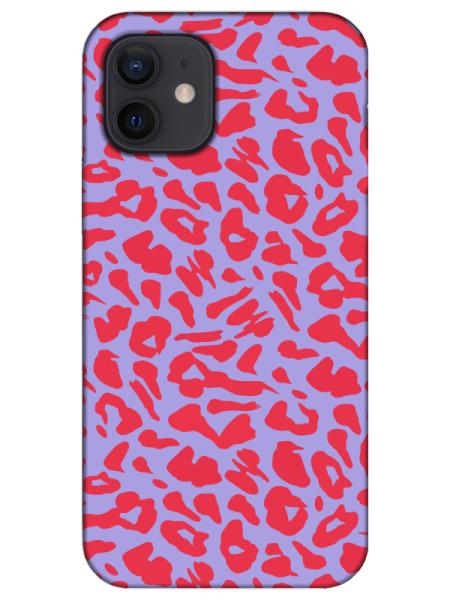 iPhone%2012%20Leopar%20Desenli%20Lila%20Telefon%20Kılıfı