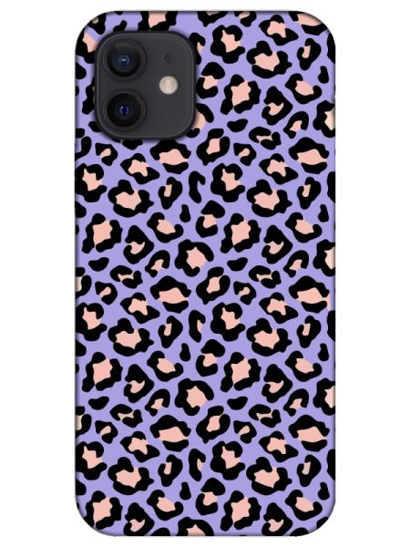 iPhone%2012%20Leopar%20Desenli%20Lila%20Telefon%20Kılıfı