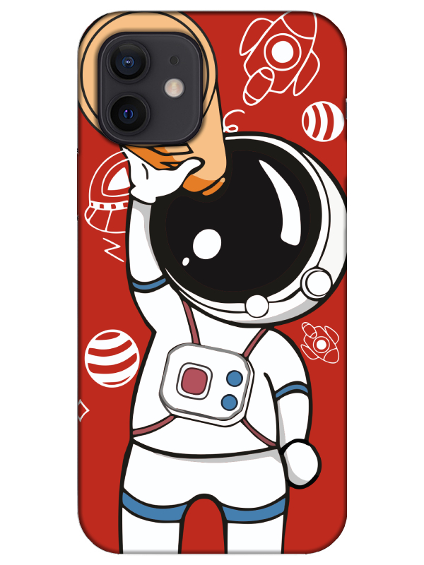 iPhone%2012%20Astronot%20Kırmızı%20Telefon%20Kılıfı