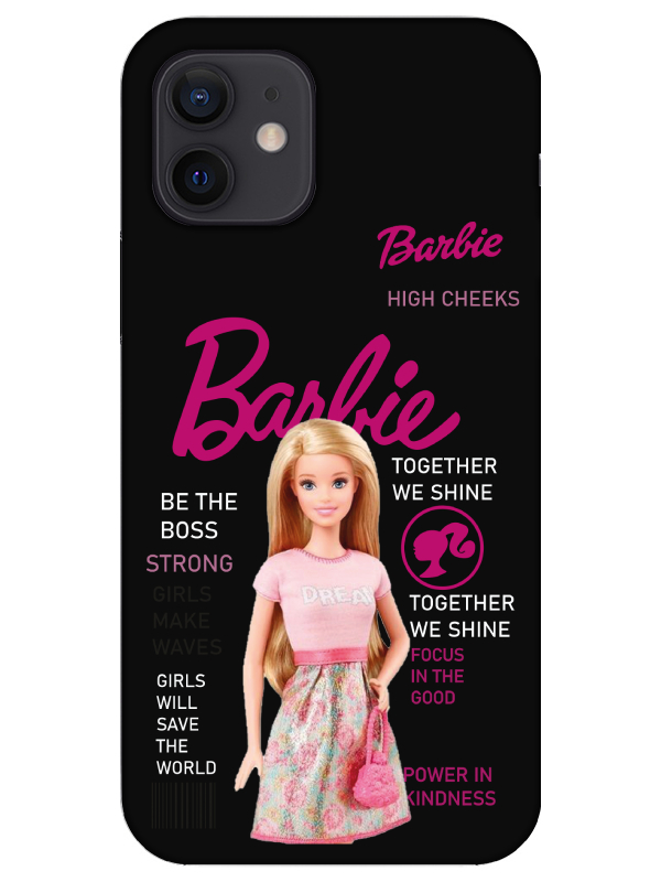 iPhone%2012%20Mini%20Barbie%20Siyah%20Telefon%20Kılıfı